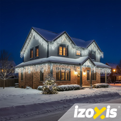 Lampki zew. 500LED 22,5m zimny biały Izoxis 26705