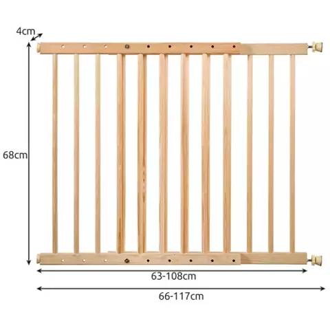 Apsauginiai vartai durims 67-115 cm