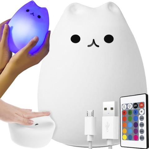 LED naktinė lempa - kačiukas 