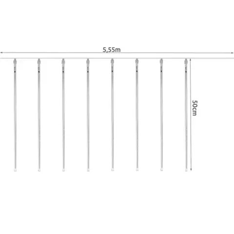 Meteorinės lempos 36LED 50cm - šiltai balta 19930m