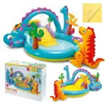Wodny plac zabaw Intex Dinoland, zjeżdżalnia i brodzik o pojemności 280 l