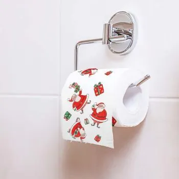 Toilettenpapier „Weihnachtsmann mit Geschenken“