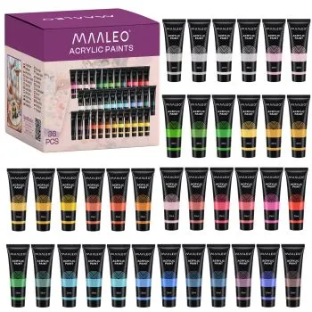 20 ml Acrylic Paints - 36-piece set, Maaleo
