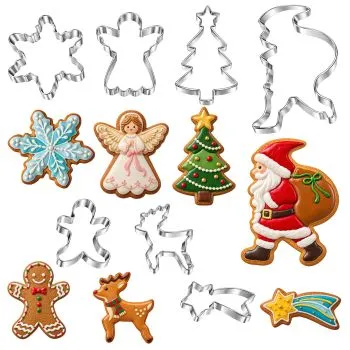 Weihnachtsausstechformen – 7 Stück, Ruhhy 