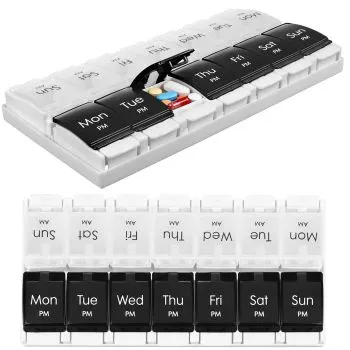 Doppelter Medikamentenorganizer – 7 Tage, Isomedix