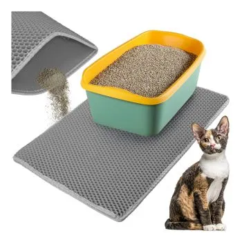 Mata pod kuwetę 75x55cm - szara Purlov