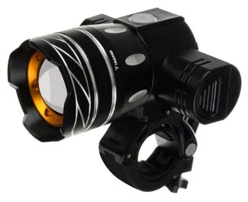 Lampka rowerowa T6 USB + tylne światło   23681
