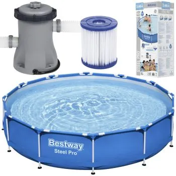 Basen stelażowy z pompą 366x76cm BESTWAY 56681