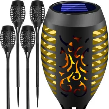 Lampa ogrodowa solarna - pochodnia zestaw 4 szt