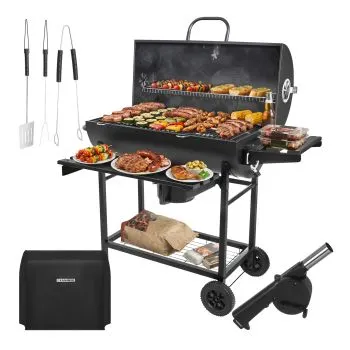 Grill ogrodowy z pokrywą 108x67x96cm Kaminer