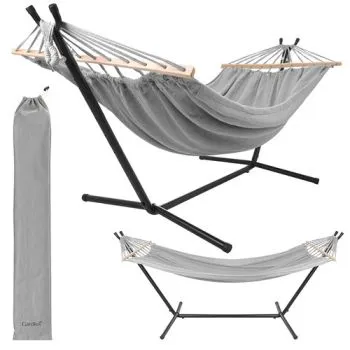Hamak ogrodowy 200x150cm Gardlov ze stelażem 27293