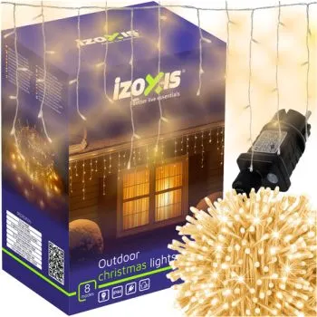 Lampki zew. 500LED 22,5m ciepły biały Izoxis 23223