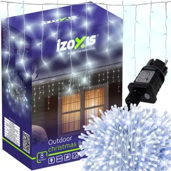 Lampki zew. 500LED 22,5m zimny biały Izoxis 26705