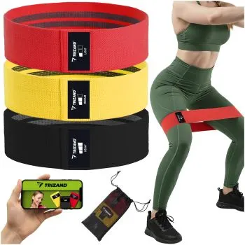 Zestaw gum do ćwiczeń mat. - 3szt. Trizand 25878