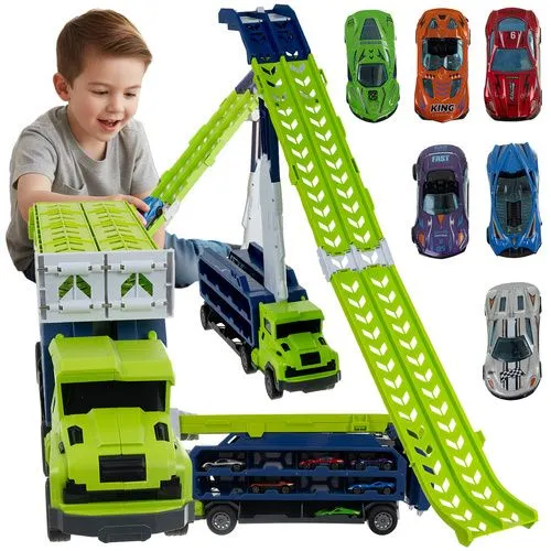 Sunkvežimis - čiuožykla su 6 automobiliais 26527