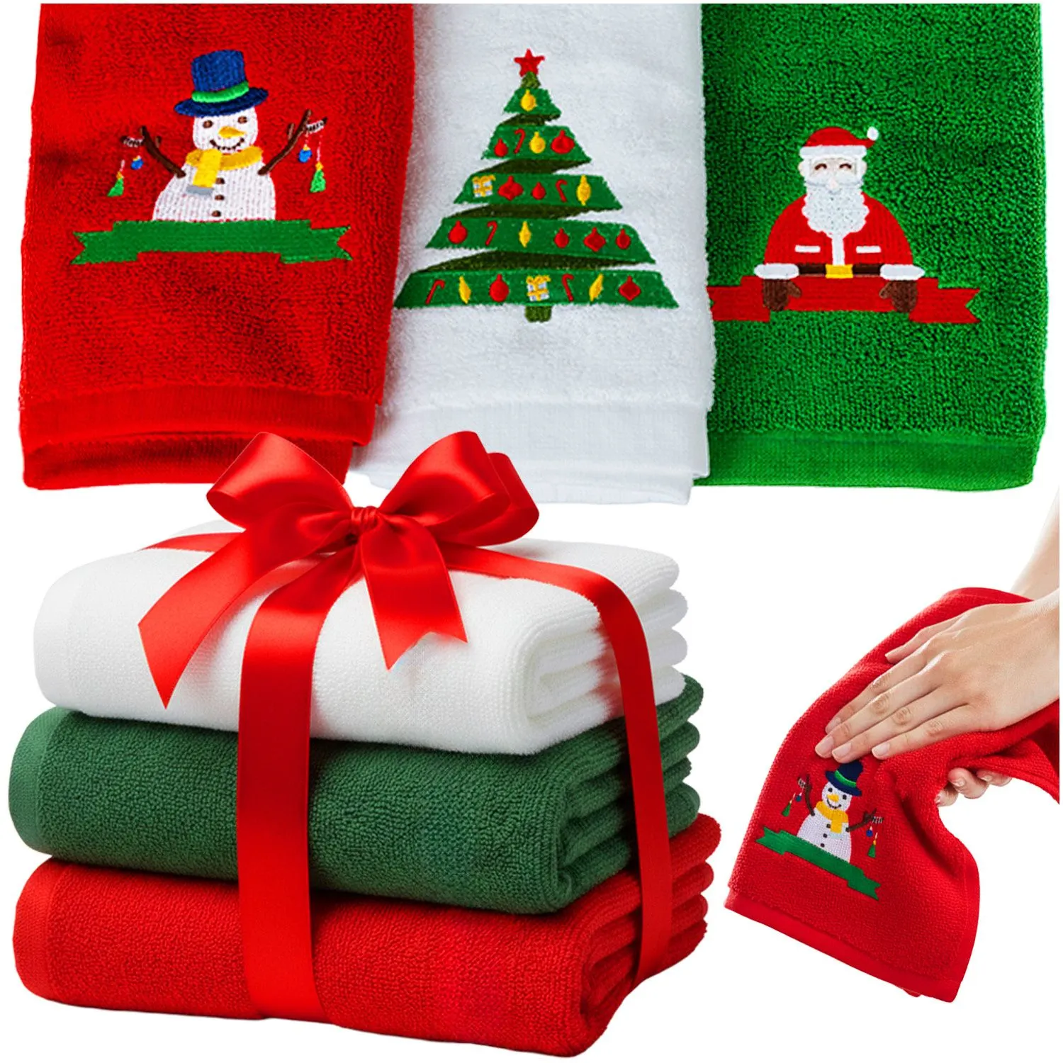 Serviettes de Noël - lot de 3 Ruhhy 26727