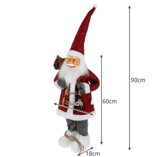 Дед Мороз - Рождественская фигурка 60см Ruhhy 22354