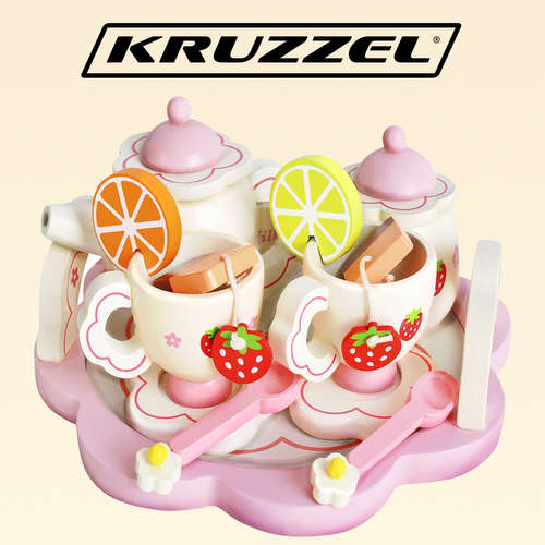 Деревянный чайный сервиз Kruzzel 21950