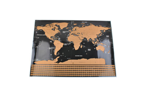 Карта мира - скретч-карта с флагами + аксессуары