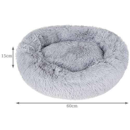 Лежак для собаки Hairy, серый 22759