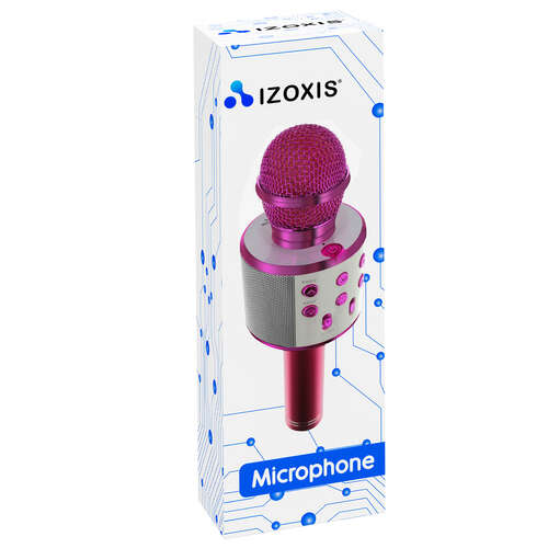 Микрофон для караоке - розовый Izoxis 22191