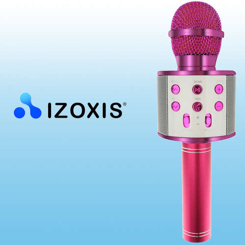 Микрофон для караоке - розовый Izoxis 22191