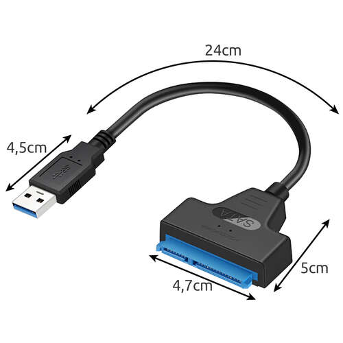 Переходник USB-SATA 3.0 Izoxis 23603
