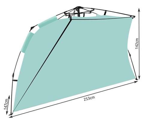 Пляжная палатка 252x135x145