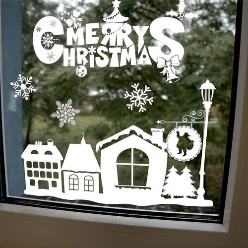 Рождественские наклейки на окна Ruhhy 22305