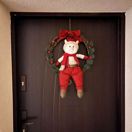Рождественский венок на дверь - "Эльф" Руххи 22350
