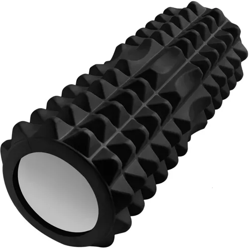 Ролик для йоги - массажный ролик (черный) 23570