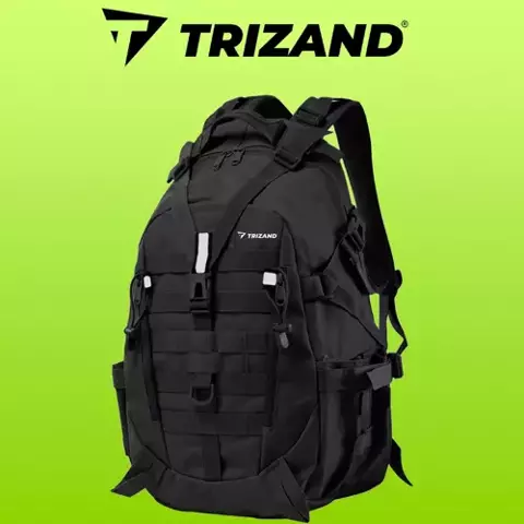 Рюкзак военный/туристический черный Trizand 20534