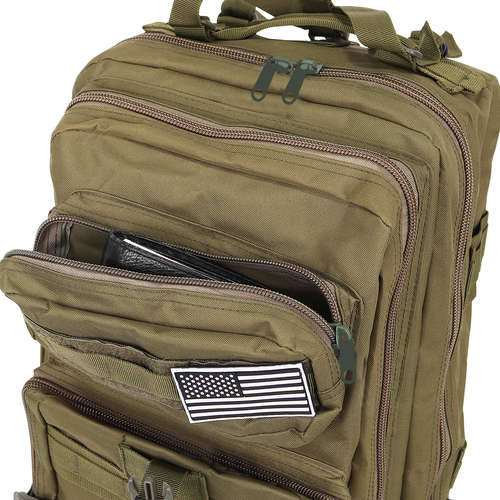 Рюкзак в стиле милитари XL, зеленый