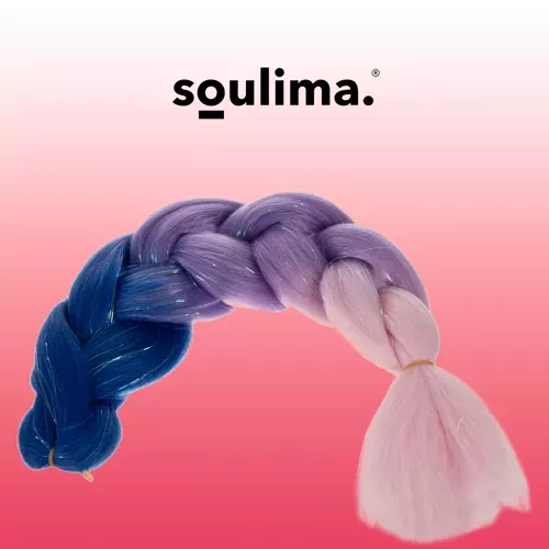 Синтетические волосы омбре косички Soulima 23577
