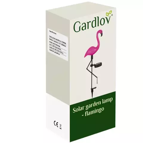 Солнечный садовый светильник - фламинго Gardlov 21151