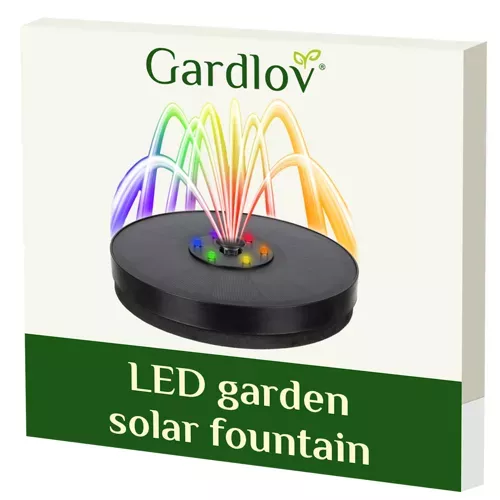 Gardlov 23227 Светодиодный садовый фонтан на солнечных батареях