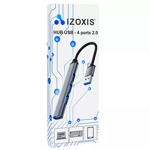 USB HUB - 1 порт 3.0 + 3 порта 2.0 Izoxis 23316